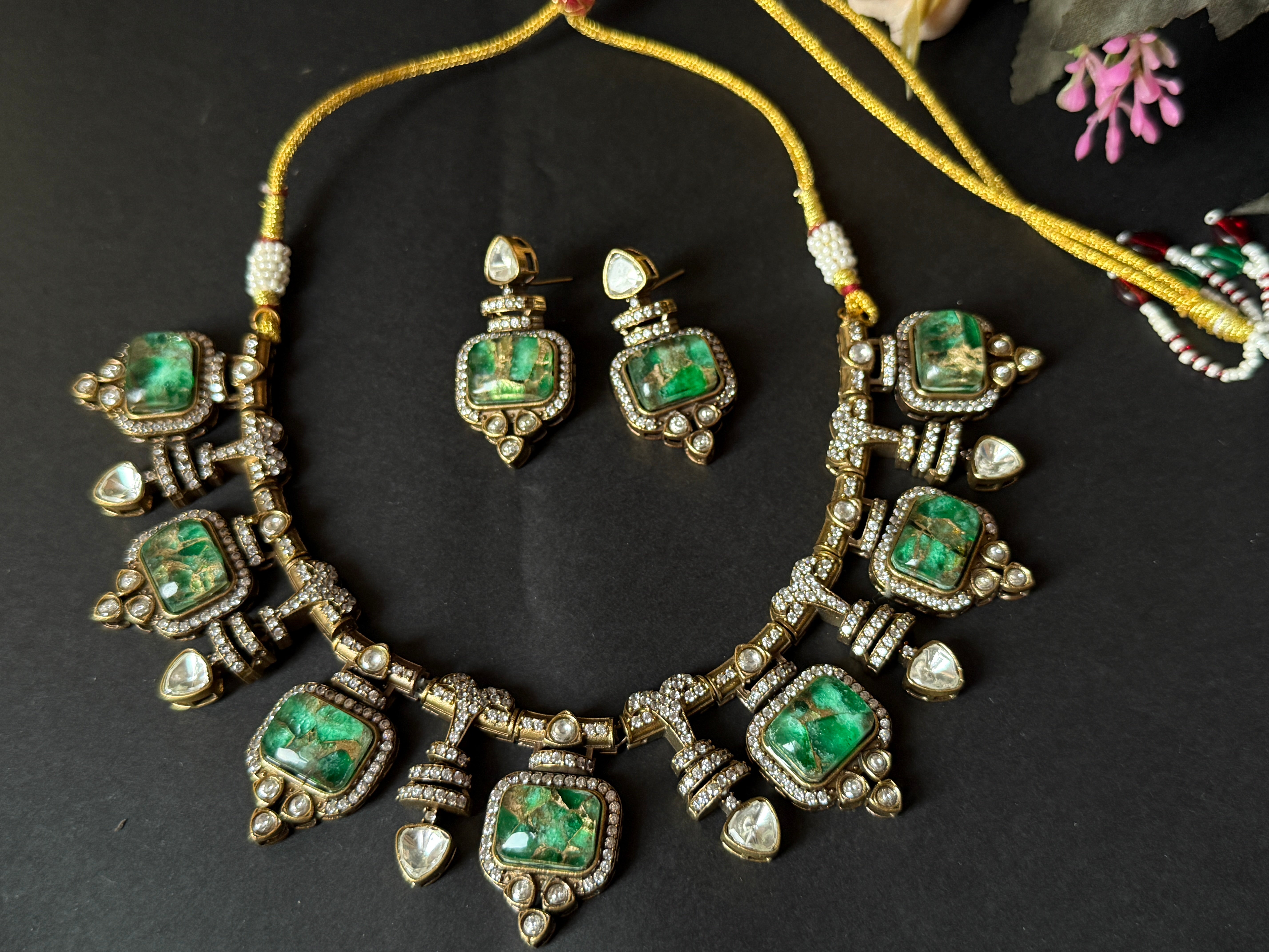 Luxury Metallic Doublet Necklace-Mivanaa